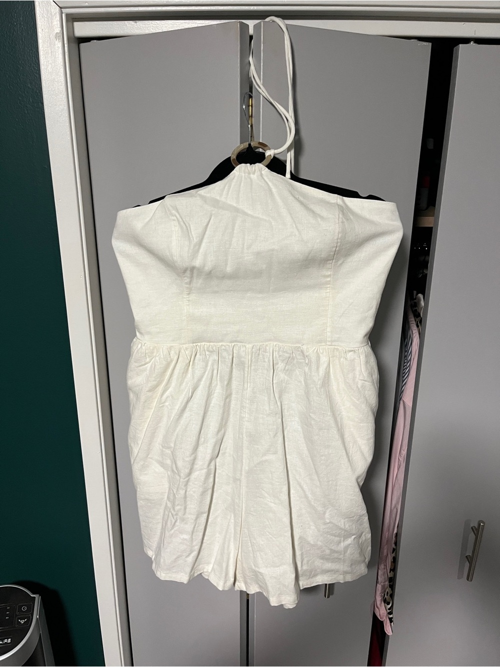 Old Navy Cream Halter Romper